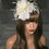 Thumbnail: Ivory Feather Fascinator on a band 080126