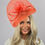 Thumbnail: Burnt orange mesh Fascinator 270725