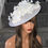 Thumbnail: Sinamay Hatinator Hat with flowers on a band 090925