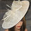 Thumbnail: Large Ivory sinamay Hatinator Hat with quills & diamante 170126