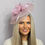 Thumbnail: Heather Pink Fascinator with feathers & small diamante centre on a band 010326