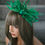 Thumbnail: Green Fascinator on a clip 150925