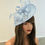 Thumbnail: Pale Blue sinamay Fascinator on a band 100226