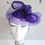 Thumbnail: Purple pleated mesh Fascinator with diamantes on a band 310925