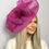 Thumbnail: Large Hot Pink sinamay Hatinator Hat on a band 090925