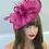 Thumbnail: Raspberry Pink Fascinator Hatinator on a band 240325