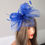 Thumbnail: Cobalt Blue mesh Fascinator with pearls & diamante on a band 130525
