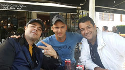 with friends