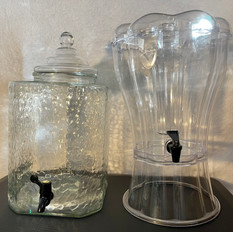 1 Glass / 1 Plastic Beverage Dispensers
