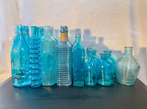 Blue Glass Vases