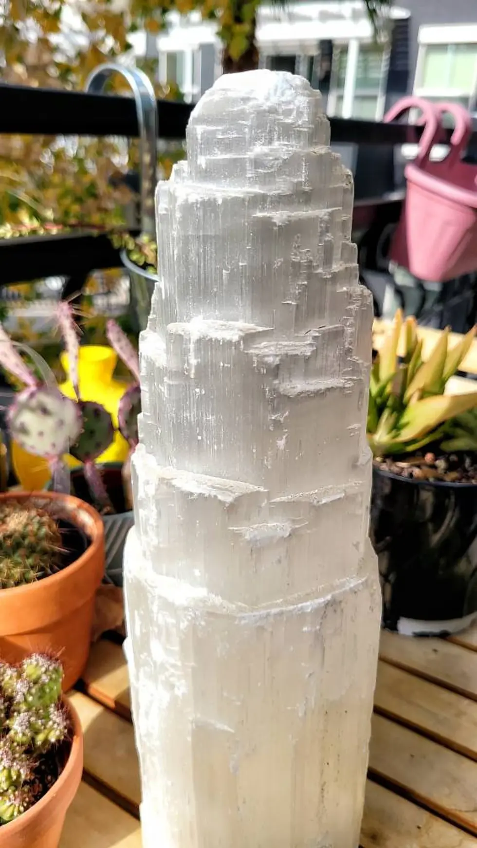 Thumbnail: 14 Inch Charged Aura and Room Cleansing Giant Selenite Crystal Tower