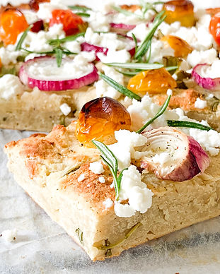 Focaccia Méditerranéenne Keto & Sans Gluten