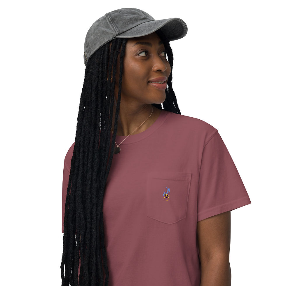 Miniature : Unisex garment-dyed pocket t-shirt
