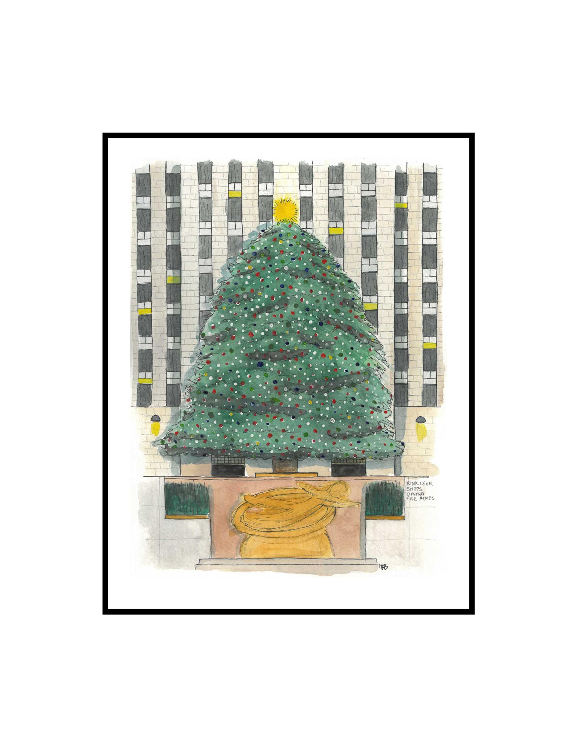 Rockefeller Christmas Tree - Print