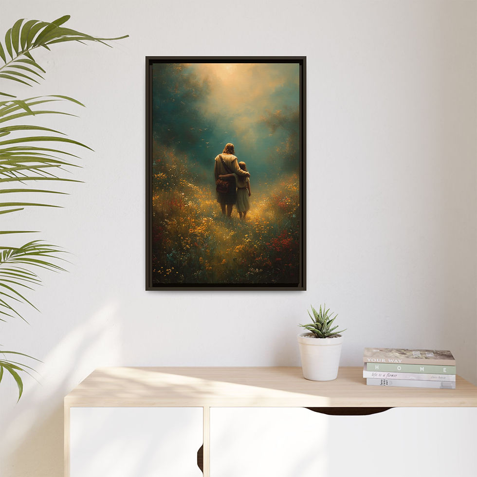 Thumbnail: DAILY ENCOURAGEMENT (With Jesus Collection) - 3 Frame Colors - 6 sizes 