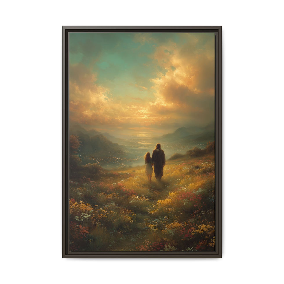 Thumbnail: WALKING WITH HOPE (With Jesus Collection) - 3 Frame Colors - 6 sizes 