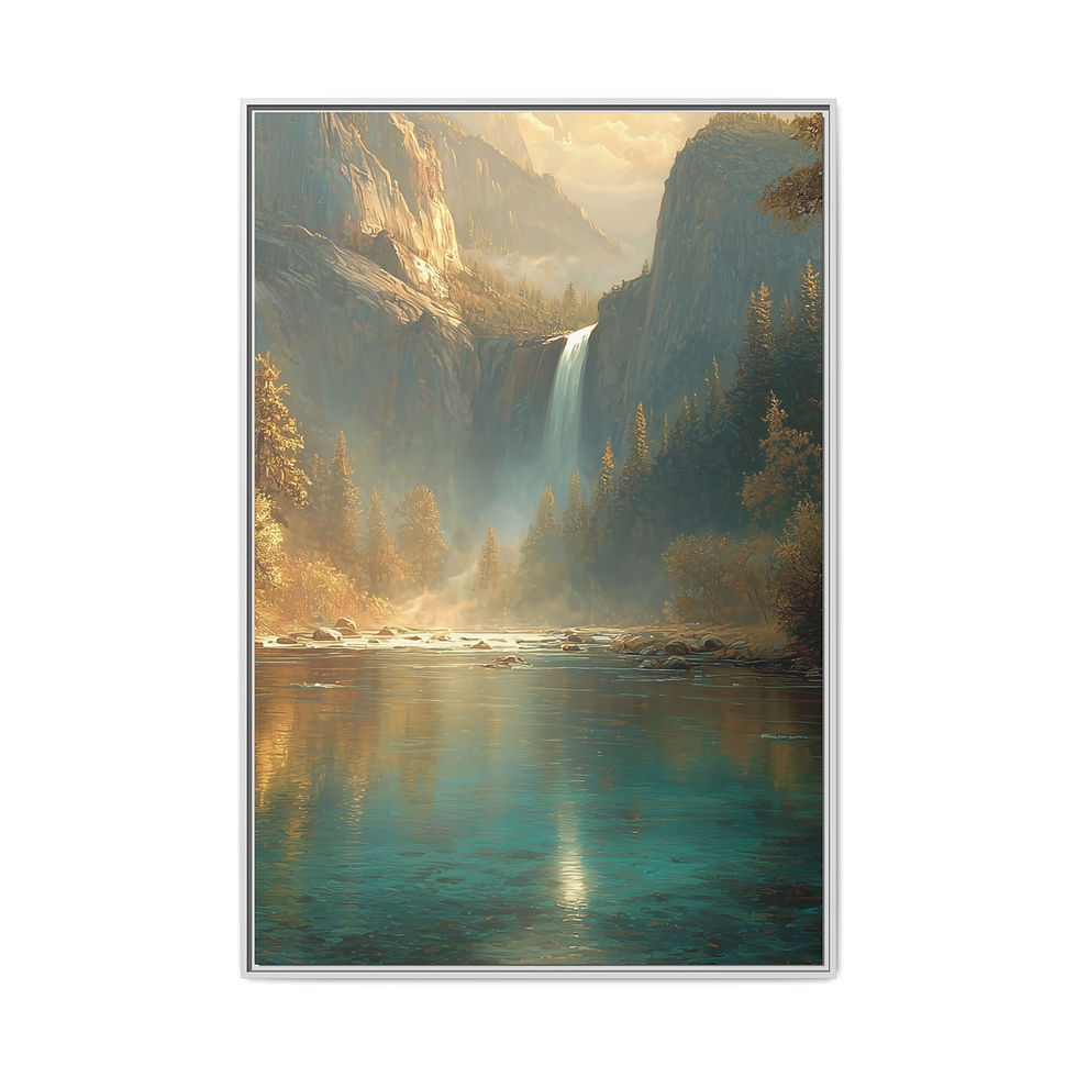 Thumbnail: HALF DOME - Framed Matte Canvas Wall Art in 6 Varient Sizes