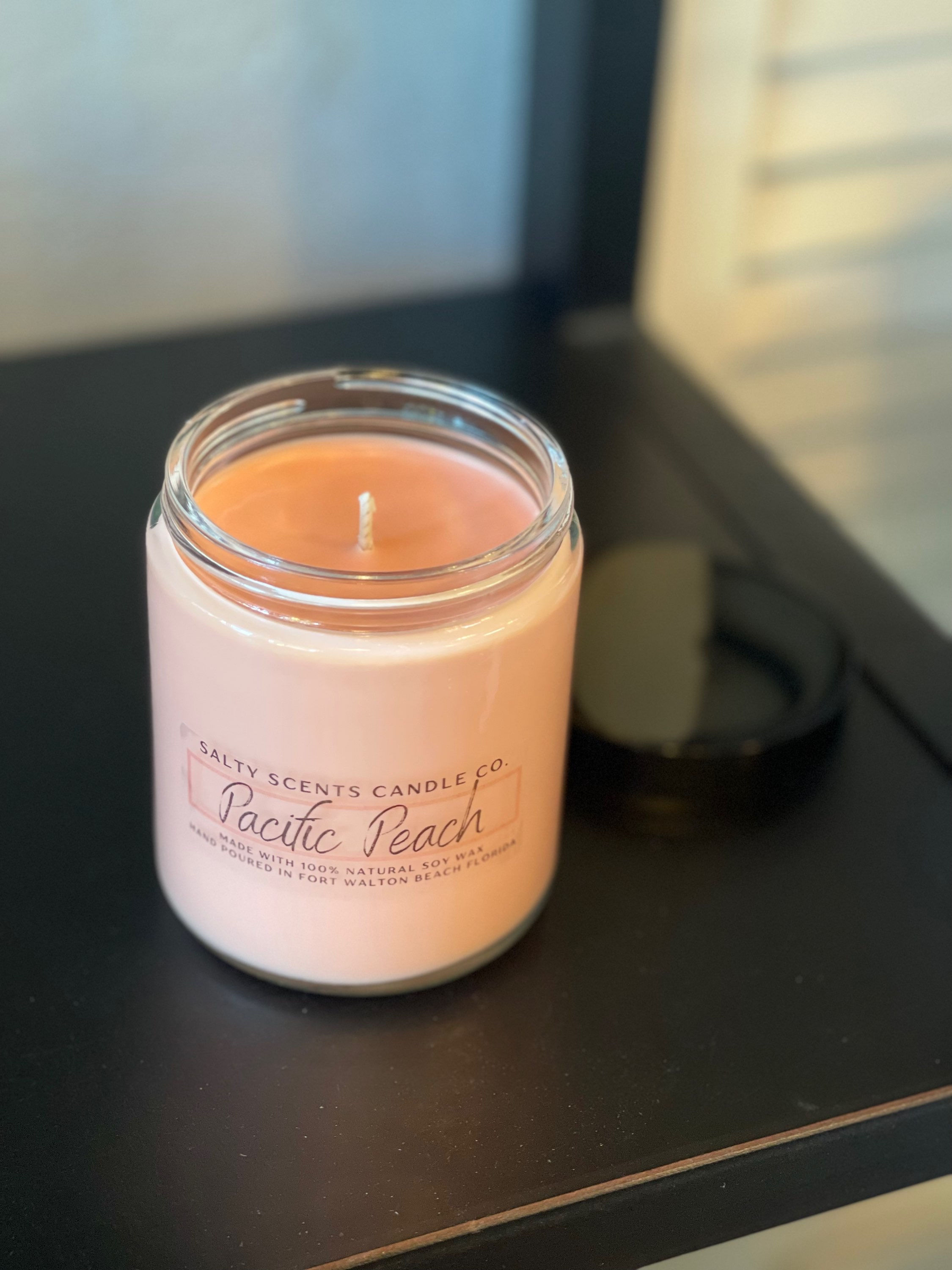 Pacific Peach; Medium Soy Candle - 9oz