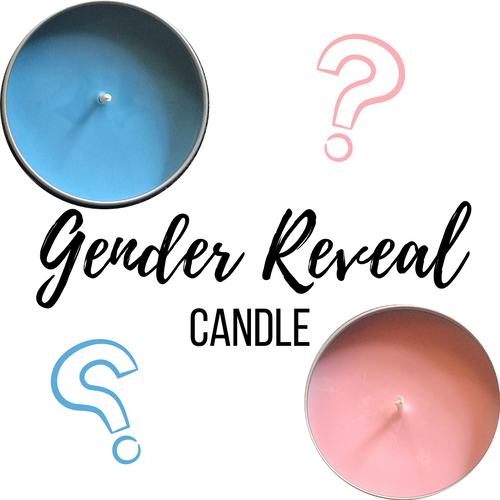 Gender Reveal Candle 8oz Tin Salty Scents