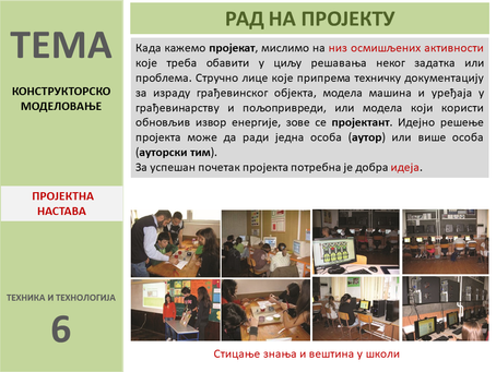 РАД НА ПРОЈЕКТУ