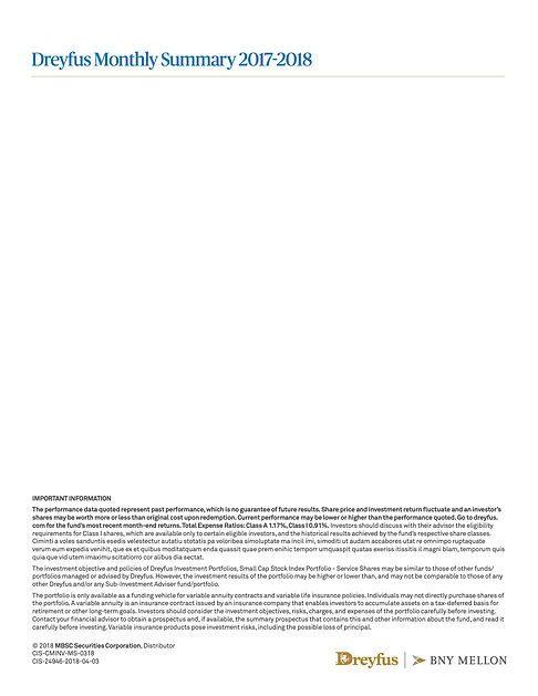 Dreyfus Monthly Summary (NEW BRANDING)1.