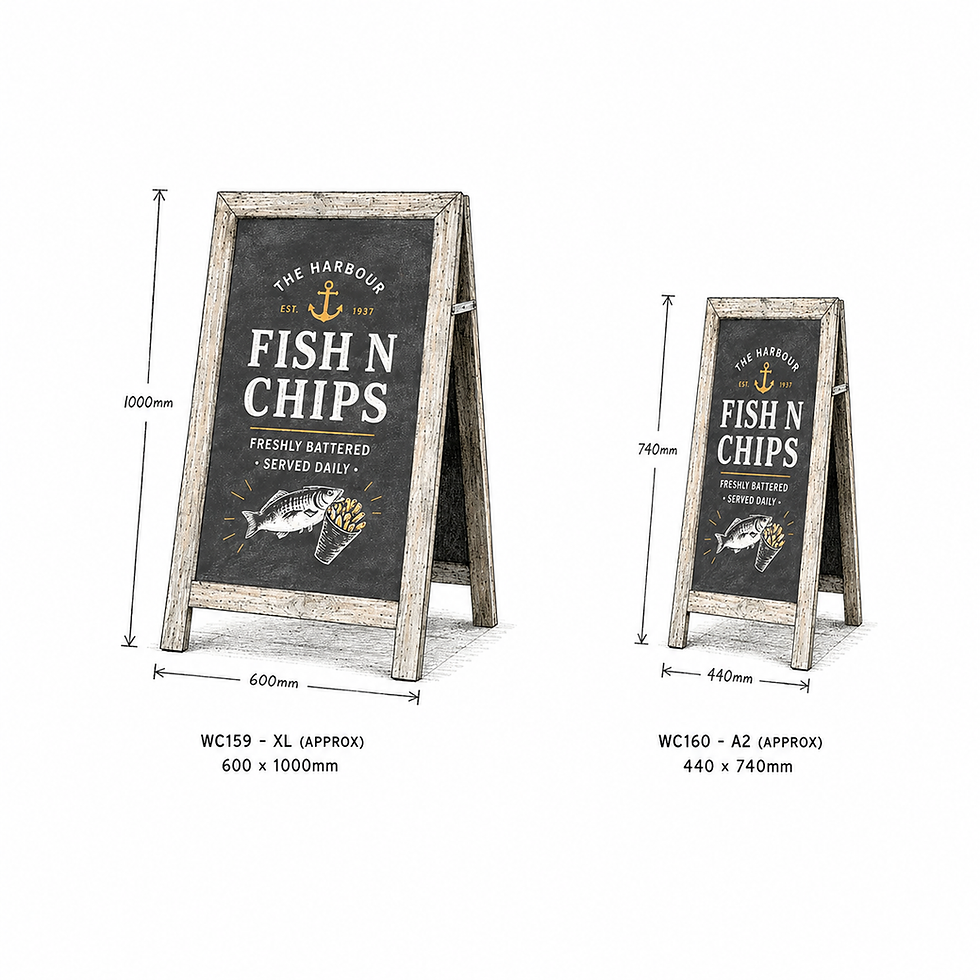 Thumbnail: Budget-Friendly Pavement Chalk Sign
