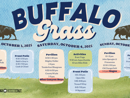 2025 Buffalo Grass Graphic with Schedule