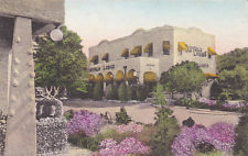Vintage Photo of Buffalo Lodge Bicycle Resort handpainted from the 1940's in Colorado Springs.