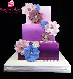 Purple-Ombre-Wedding-Cake