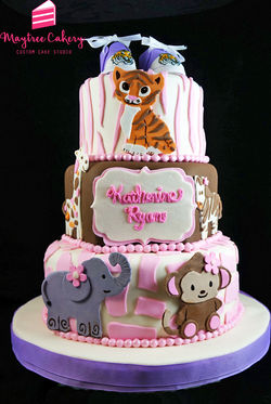 Jungle-Baby-Shower-Cake
