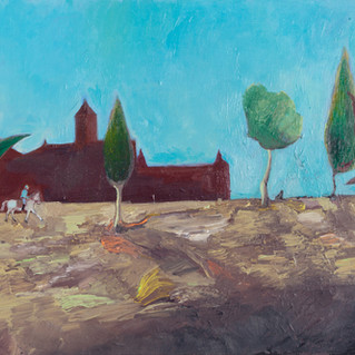 L'oligarca va al party painting from Every Day Every Time series by Luka Širok