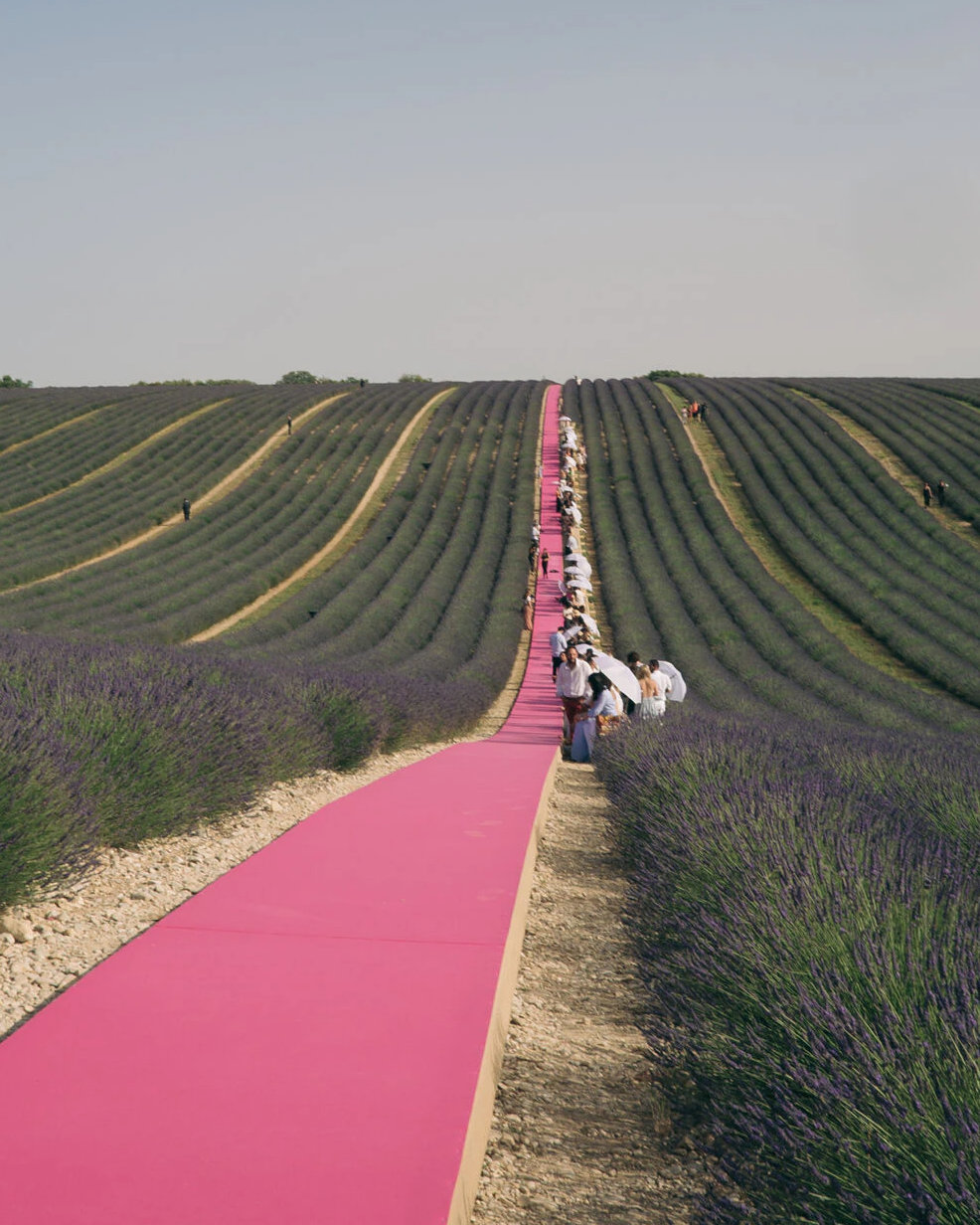 Jacquemus SS20 - Provence, Valensole Lavender Fields. Courtesy of the Brand