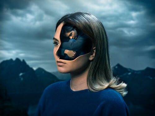 Surrealistic digital artwork