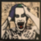 Luca Marchini's finished artwork of Jared Leto's Joker