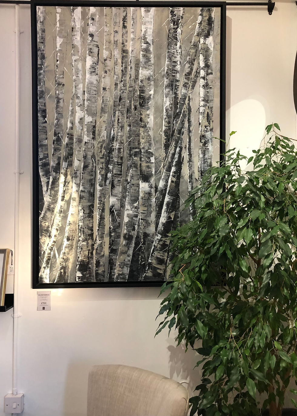 Abstract Art Silver Birch 2