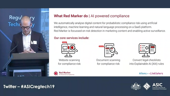 Customer Testimonials at ASIC Regtech Symposium
