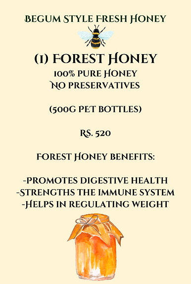 Flavours of honey and best purity!