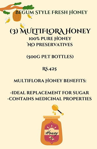 Flavours of honey and best purity!