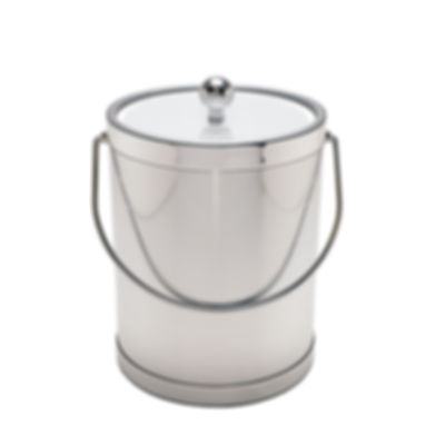 Brushed Silver 5 qt. Ice Bucket