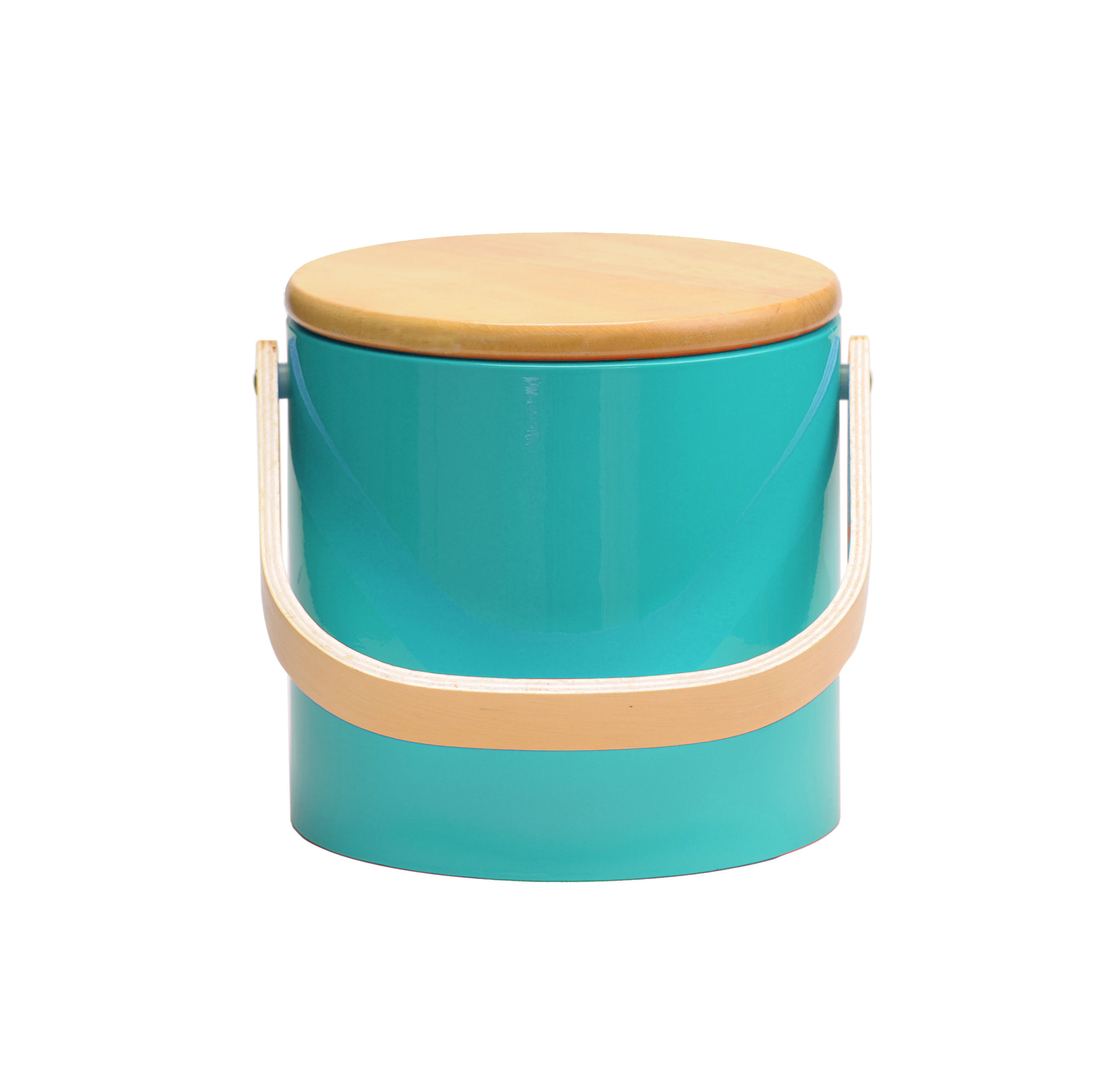 Turquoise Beachwood 3 qt. Ice Bucket