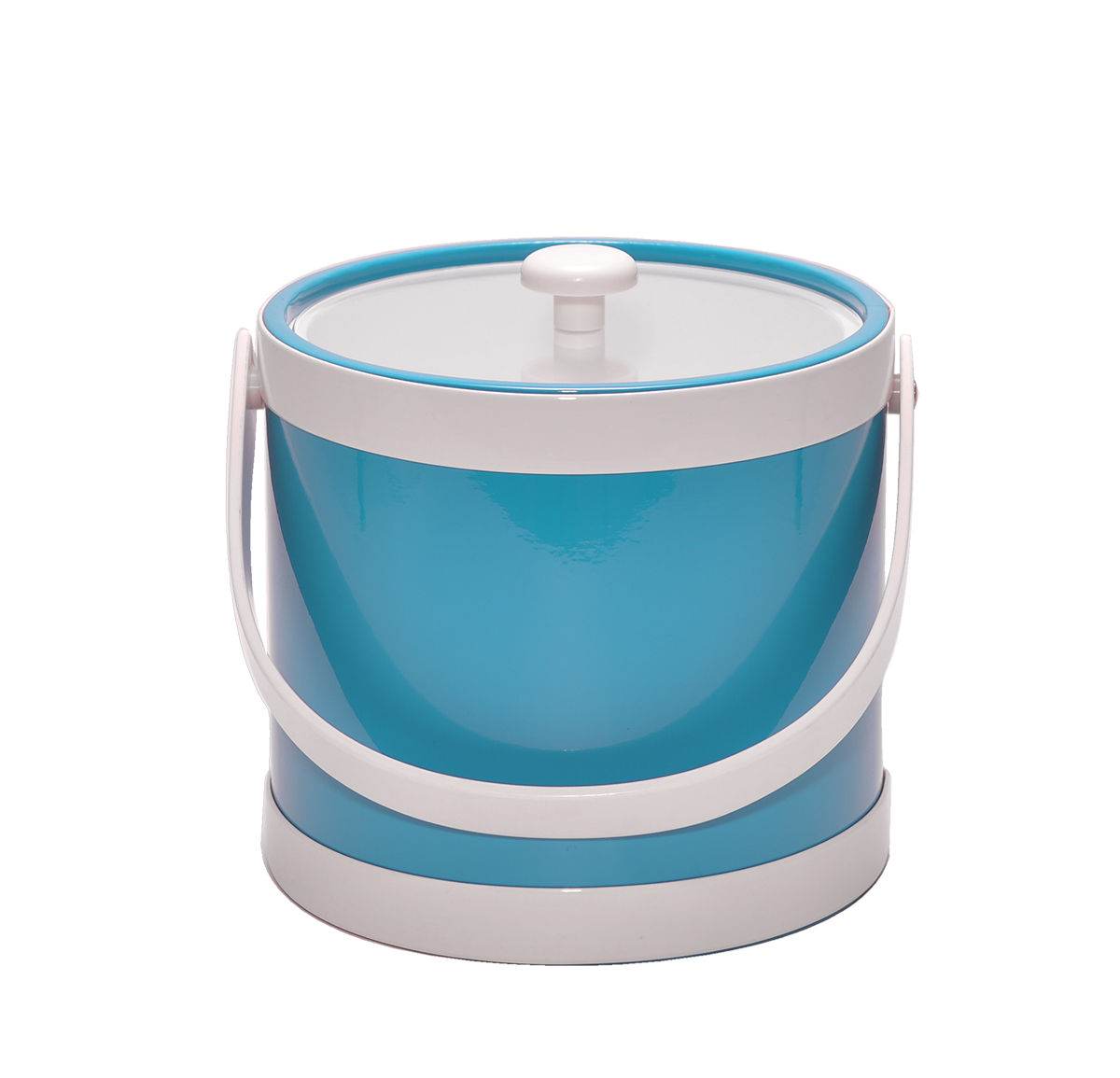 Turquoise Springtime 3 qt. Ice Bucket