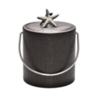 Mocha Wicker with Chunky Shell 3 qt Ice Bucket