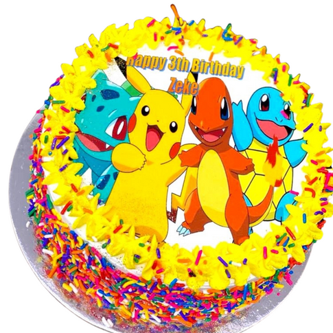 pokemon themed cake