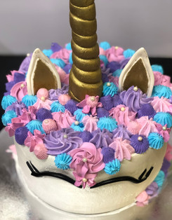 4me gluten free unicorn themed birthday cake