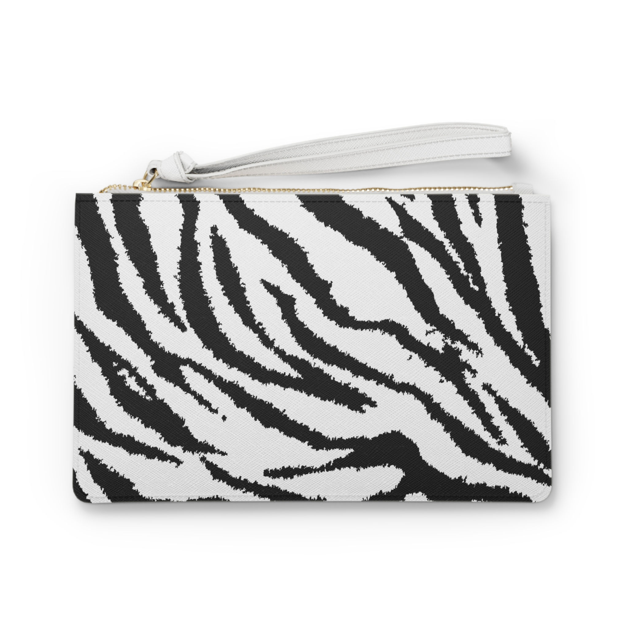 Camouflage white clutch bag PU faux leather