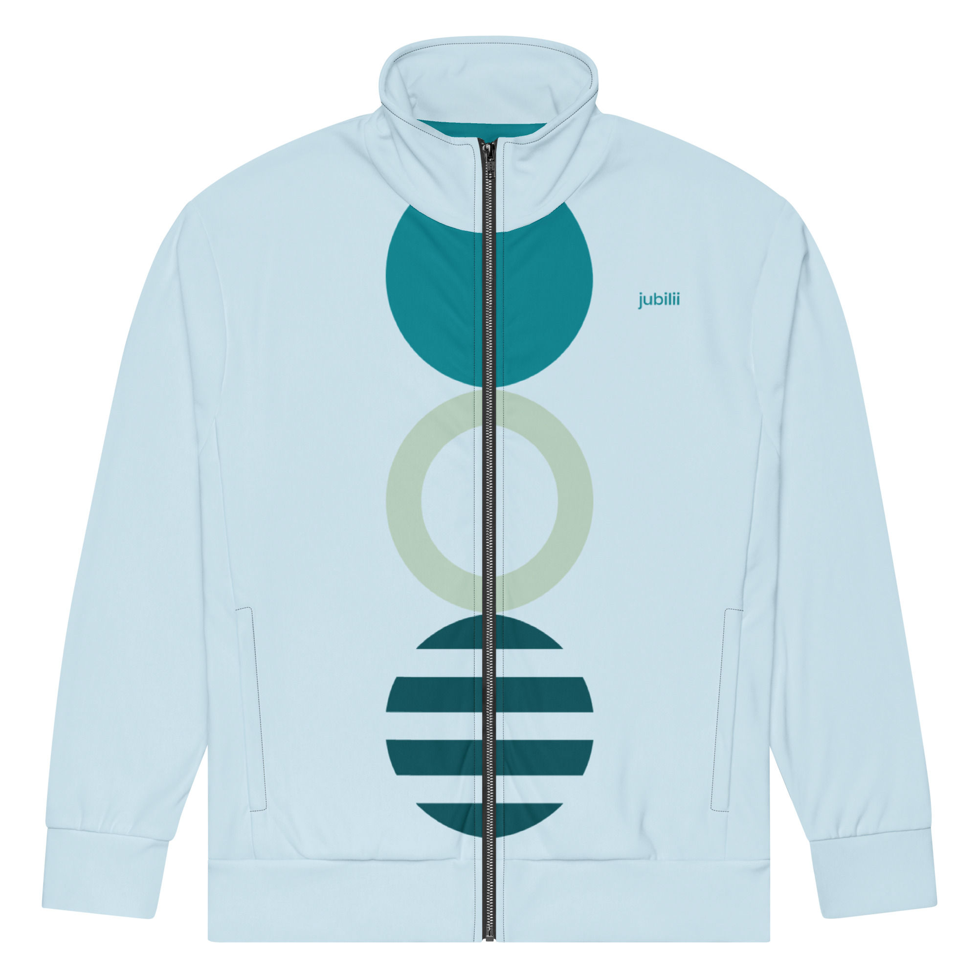 Sky blue & Eastern blue unisex track jacket extra comfort
