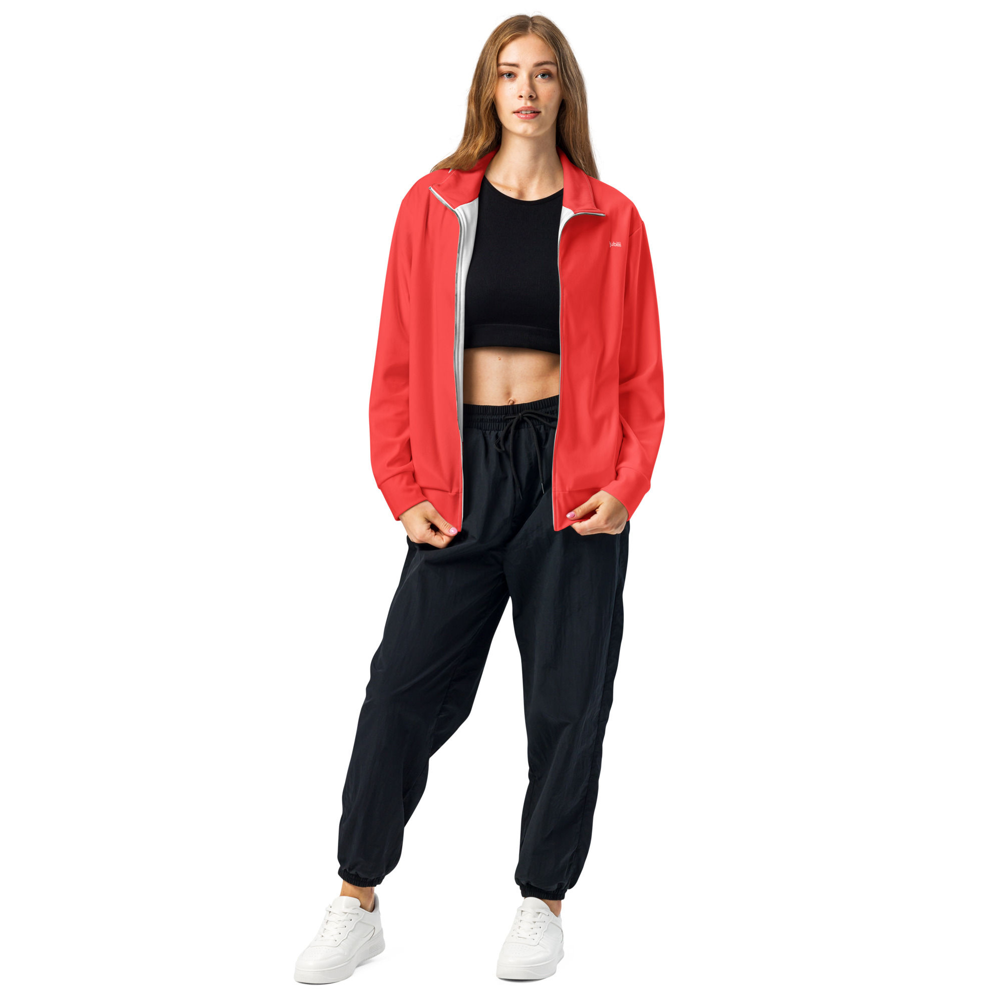 Heart red unisex track jacket extra comfort