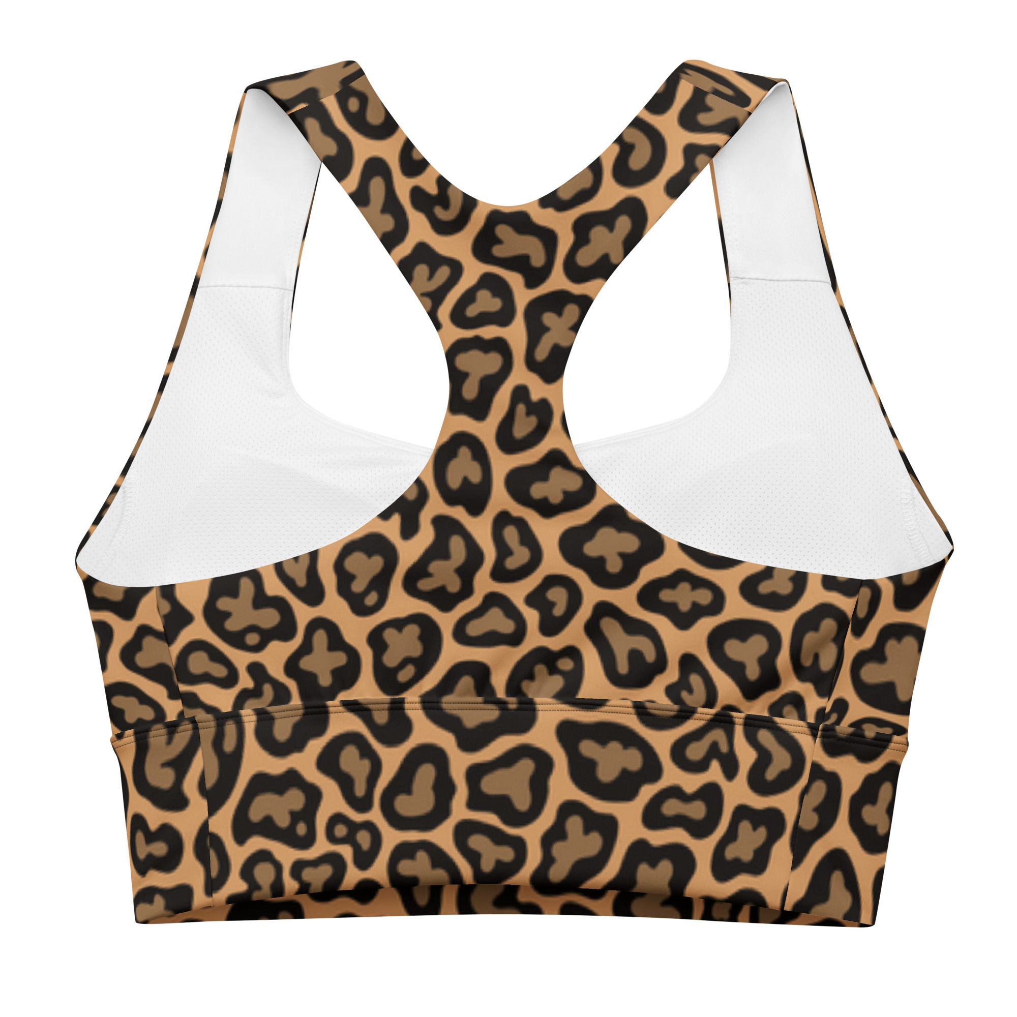 Leopard longline sports bra high intensity