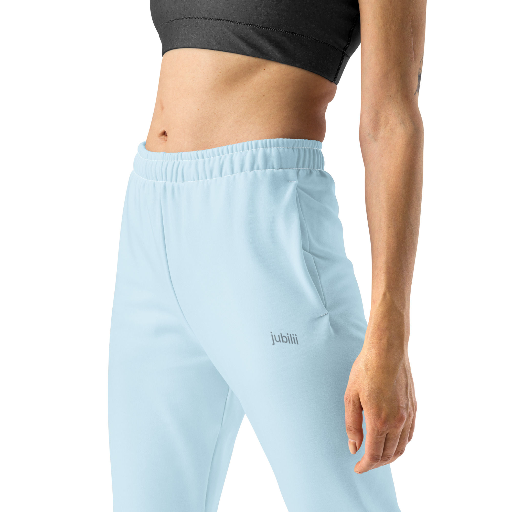 Sky blue  joggers comfy fabric soft slim fit