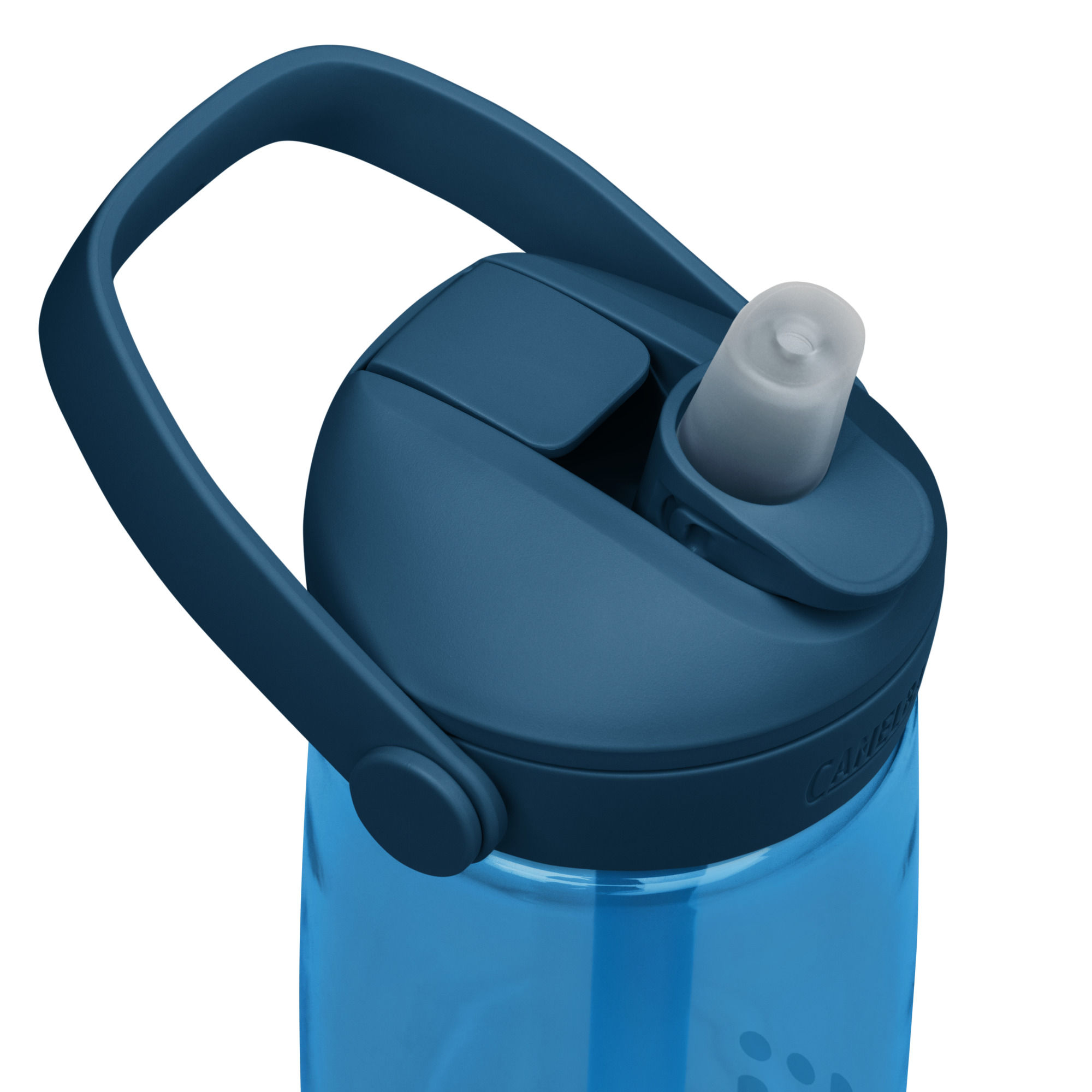 Logo GYM blue Straw Water Bottle BPA-free Tritan® Renew 50% recycled material